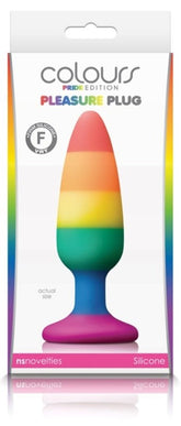 Colours Pride Edition Pleasure Plug Rainbow Medium - - Butt Plugs